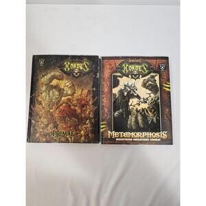 2 Hordes Books: METAMORPHOSIS and PRIMAL - Miniature Combat (Both Hardcover)
